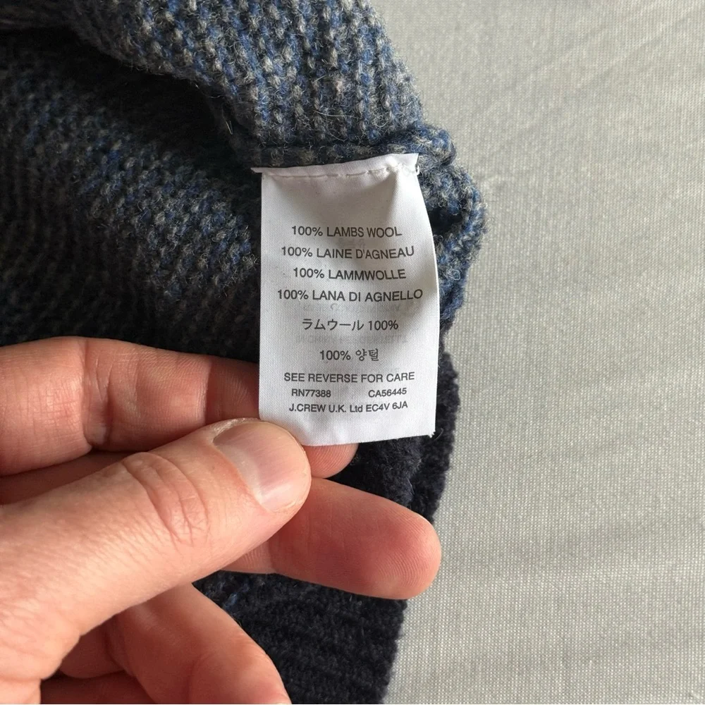 J.Crew Mens Lambswool‎ Sweater Medium Crewneck Preppy Business Casual Pullover